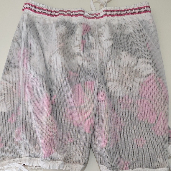 Ingear Swim Trunks Floral Men's Board Shorts Pink Brown Size XXL - Picture 5 of 5